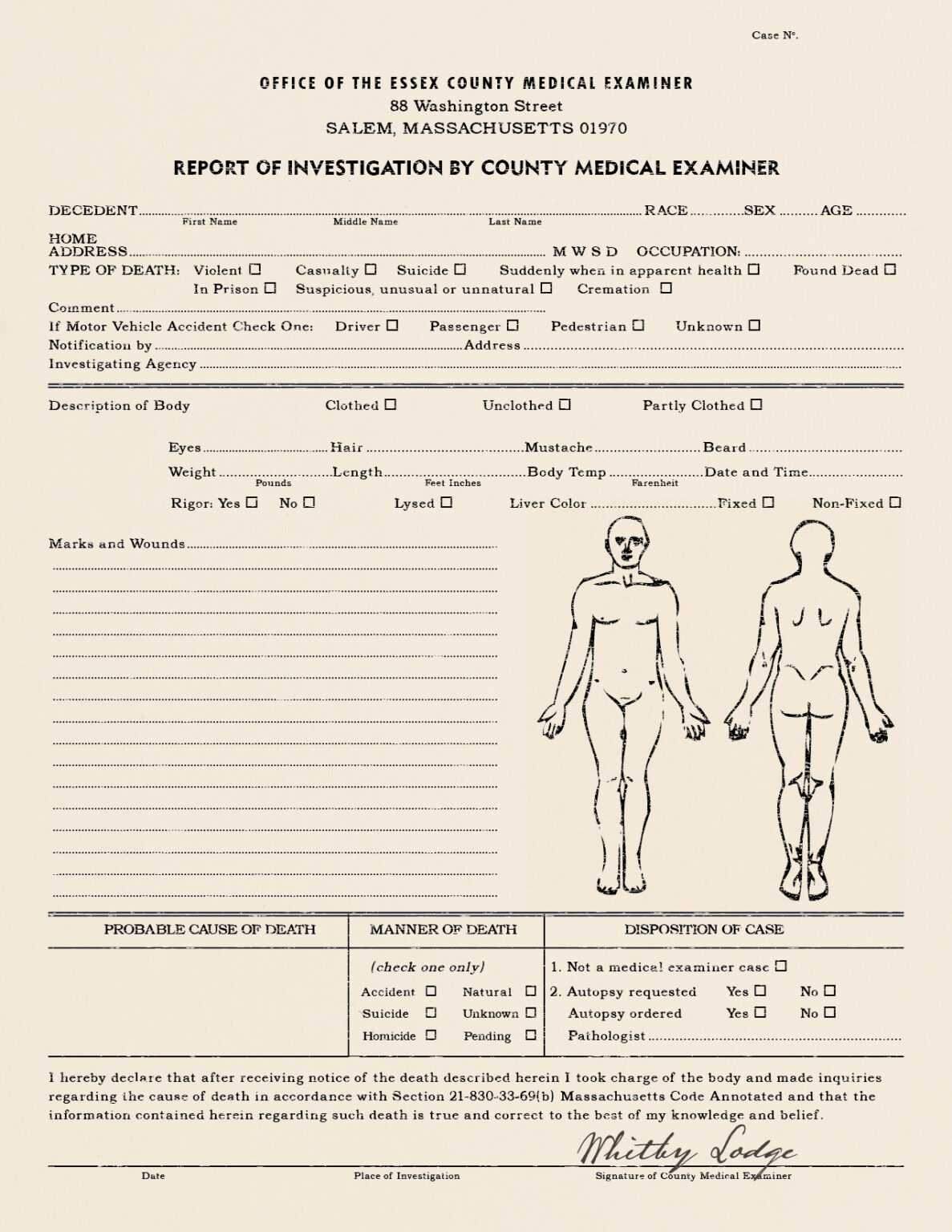 25 Images Of Sample Autopsy Report Blank Template Gieday In Blank