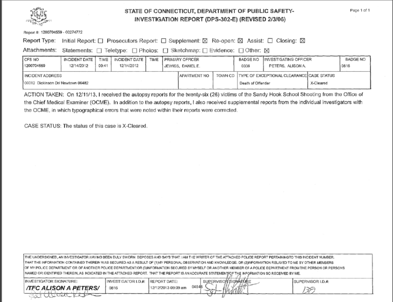 Free Autopsy Report Template Printable Templates