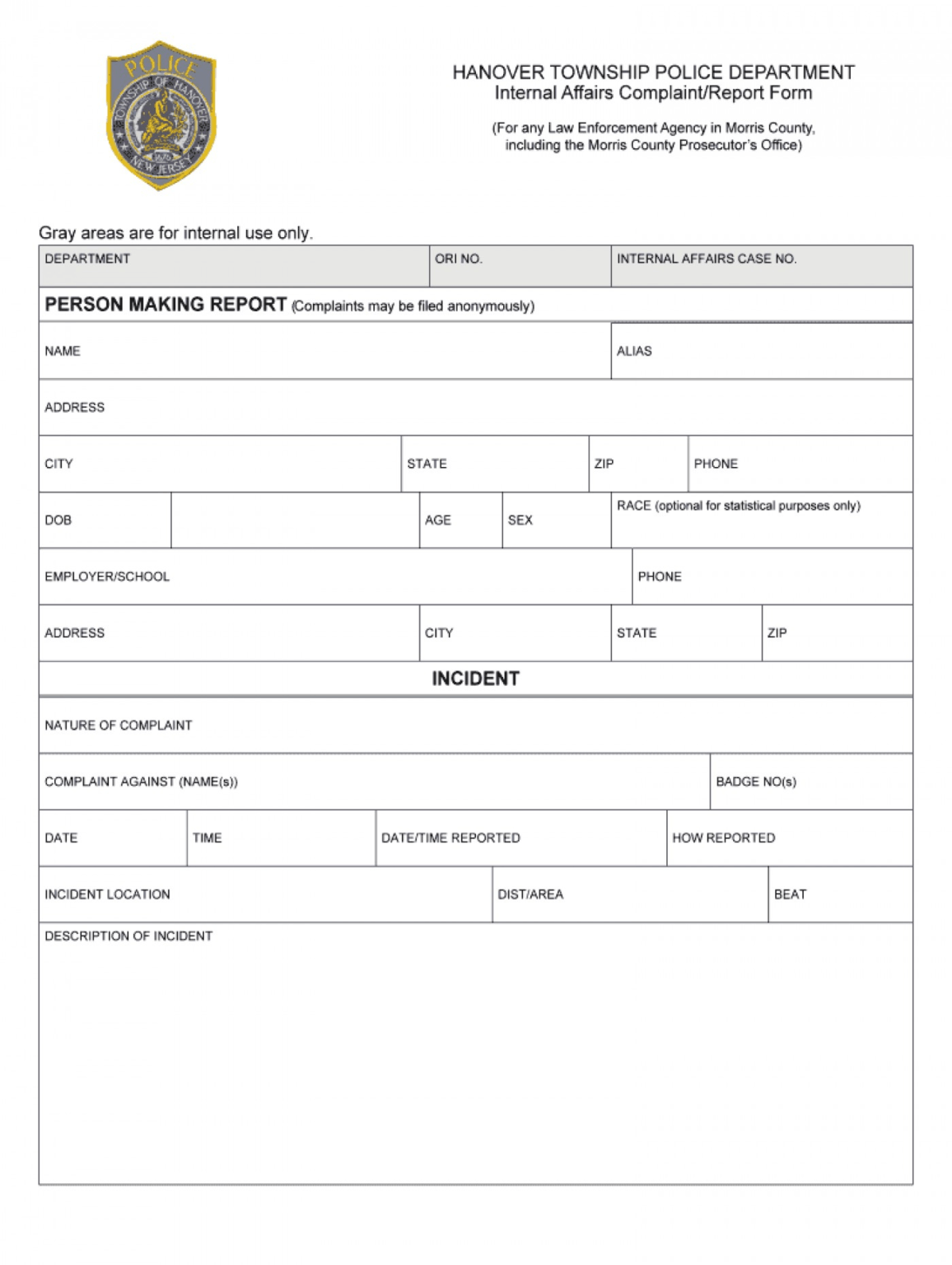 001 Blank Police Report Template Large Fantastic Ideas Free With Blank