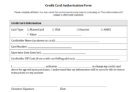001 Credit Card Authorization Form Template Ideas Surprising regarding Credit Card Authorization Form Template Word