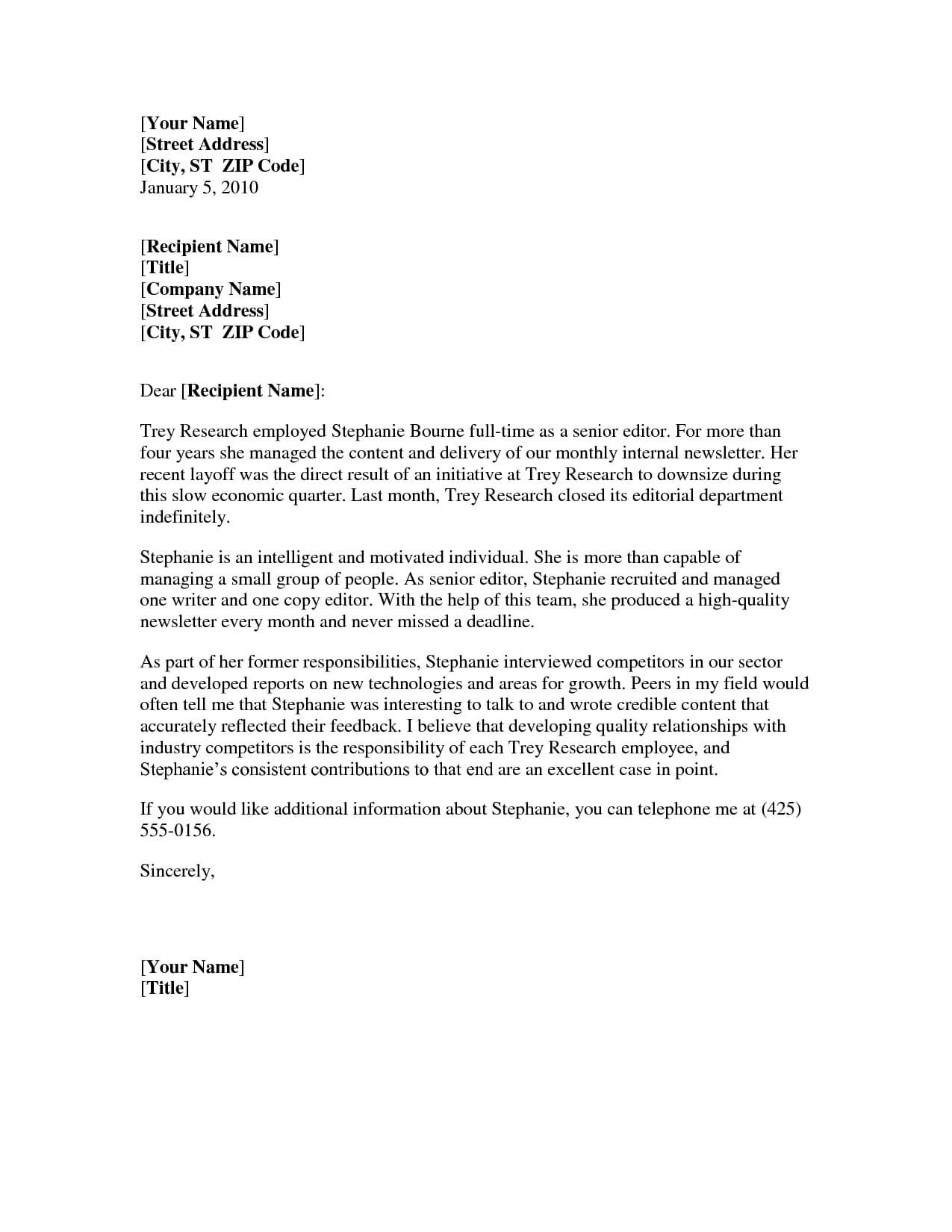 001 Reference Letter Templates Word Professional Template Within Business Reference Template Word
