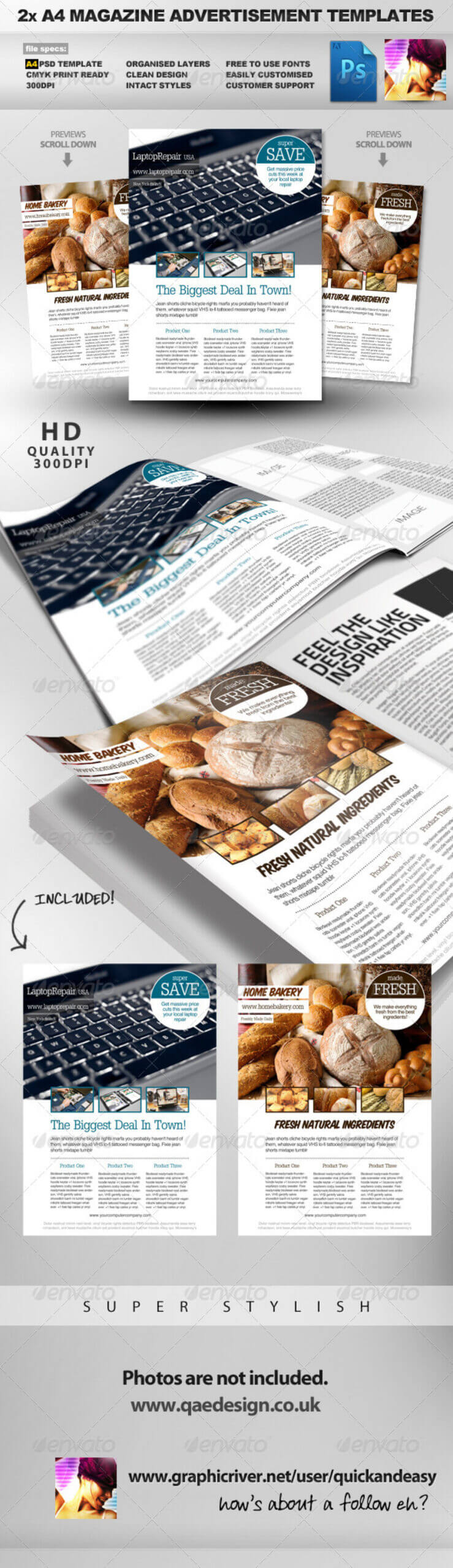 003 D7Henvd Within Magazine Ad Template Word