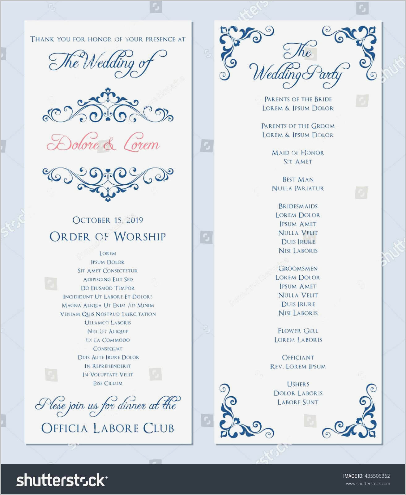 003 Free Downloadable Wedding Program Templates Microsoft Regarding Free Printable Wedding Program Templates Word