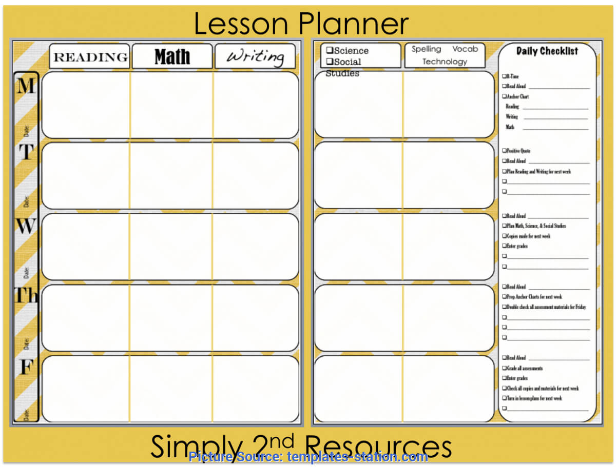 003 Good Lesson Plan Book Template Printable Templates Sta Inside Teacher Plan Book Template Word