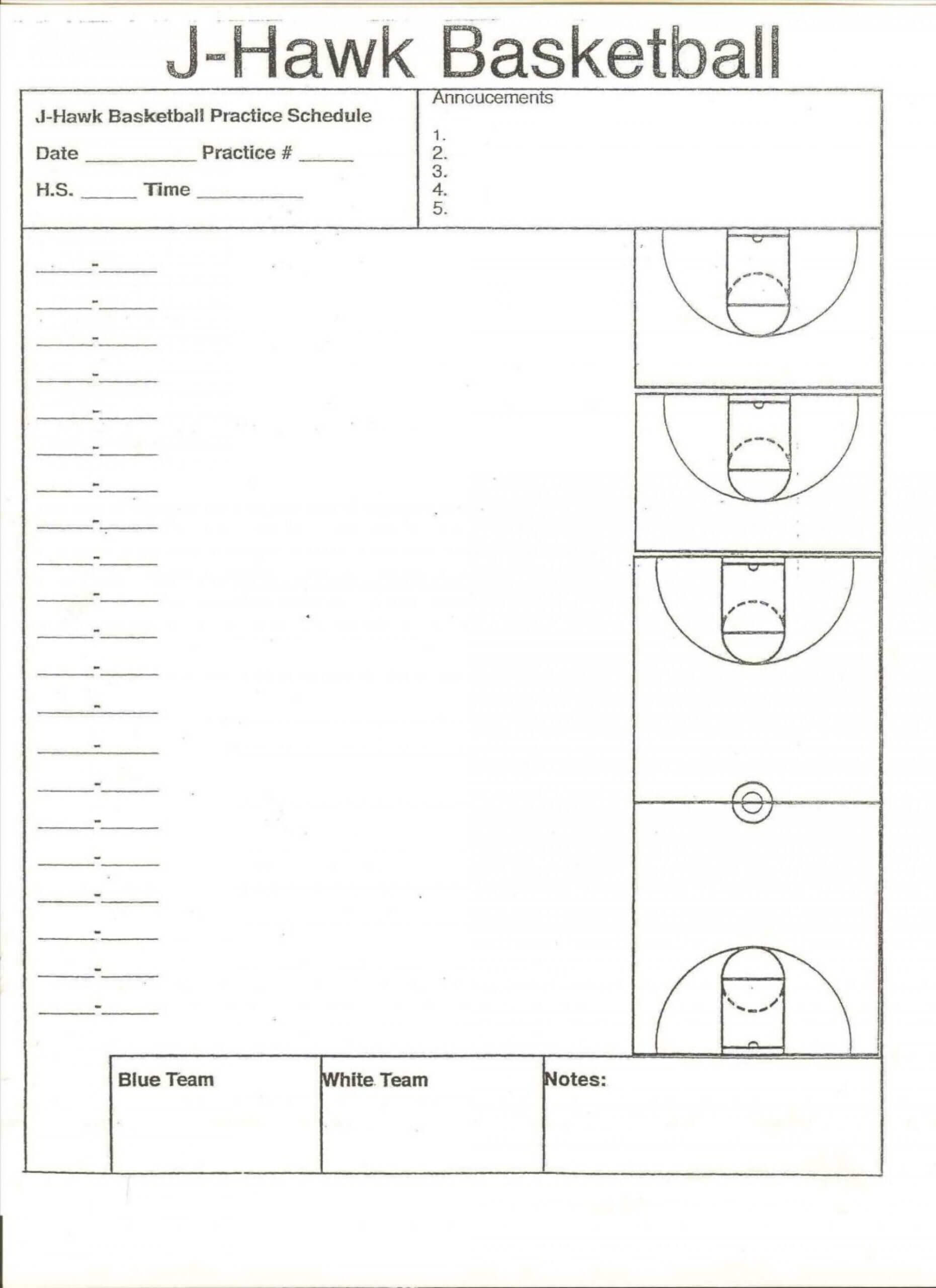 004 Basketball Practice Plan Template For Youth Software Within Blank Hockey Practice Plan Template
