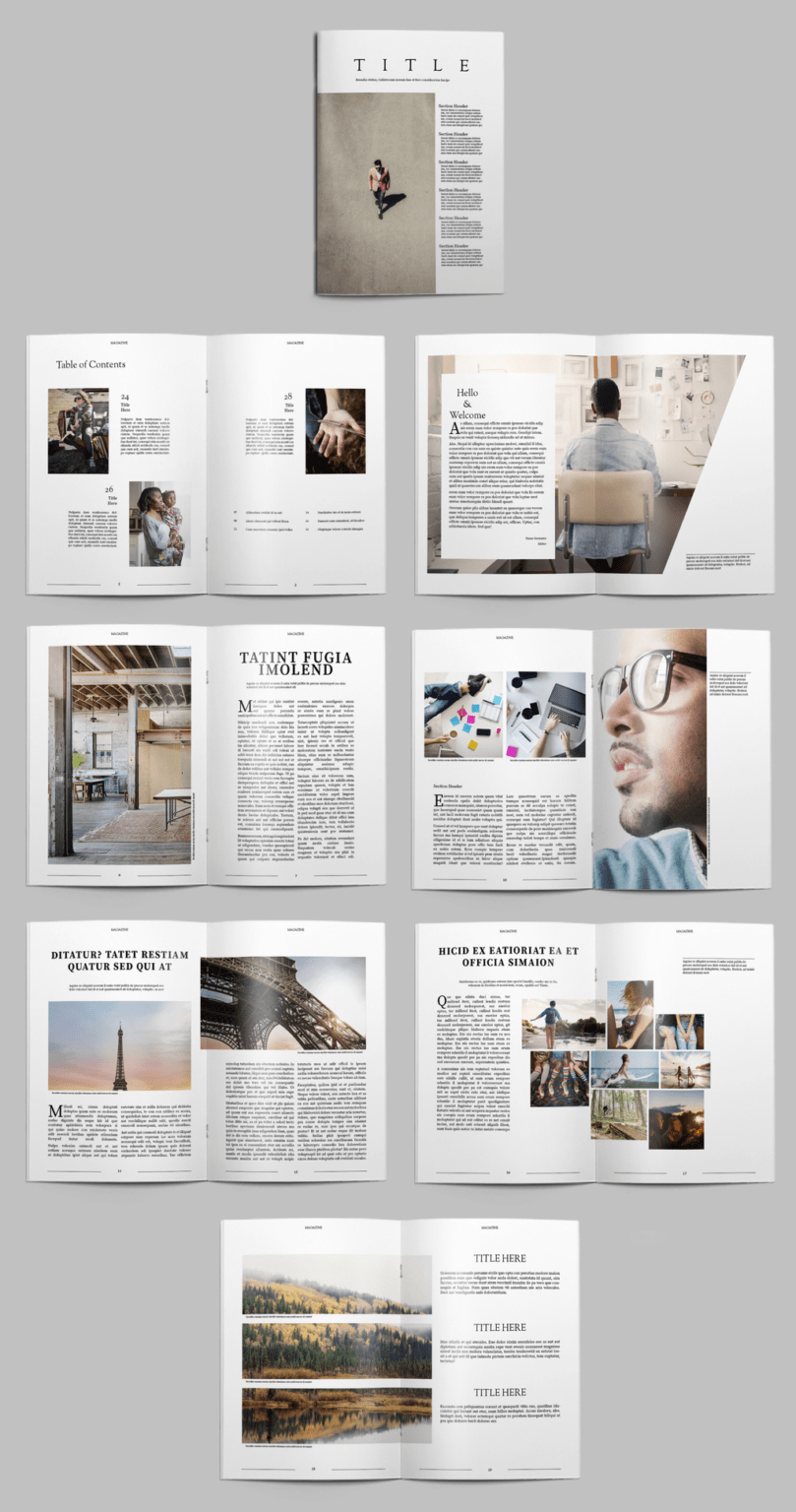 free magazine layout templates for word free download