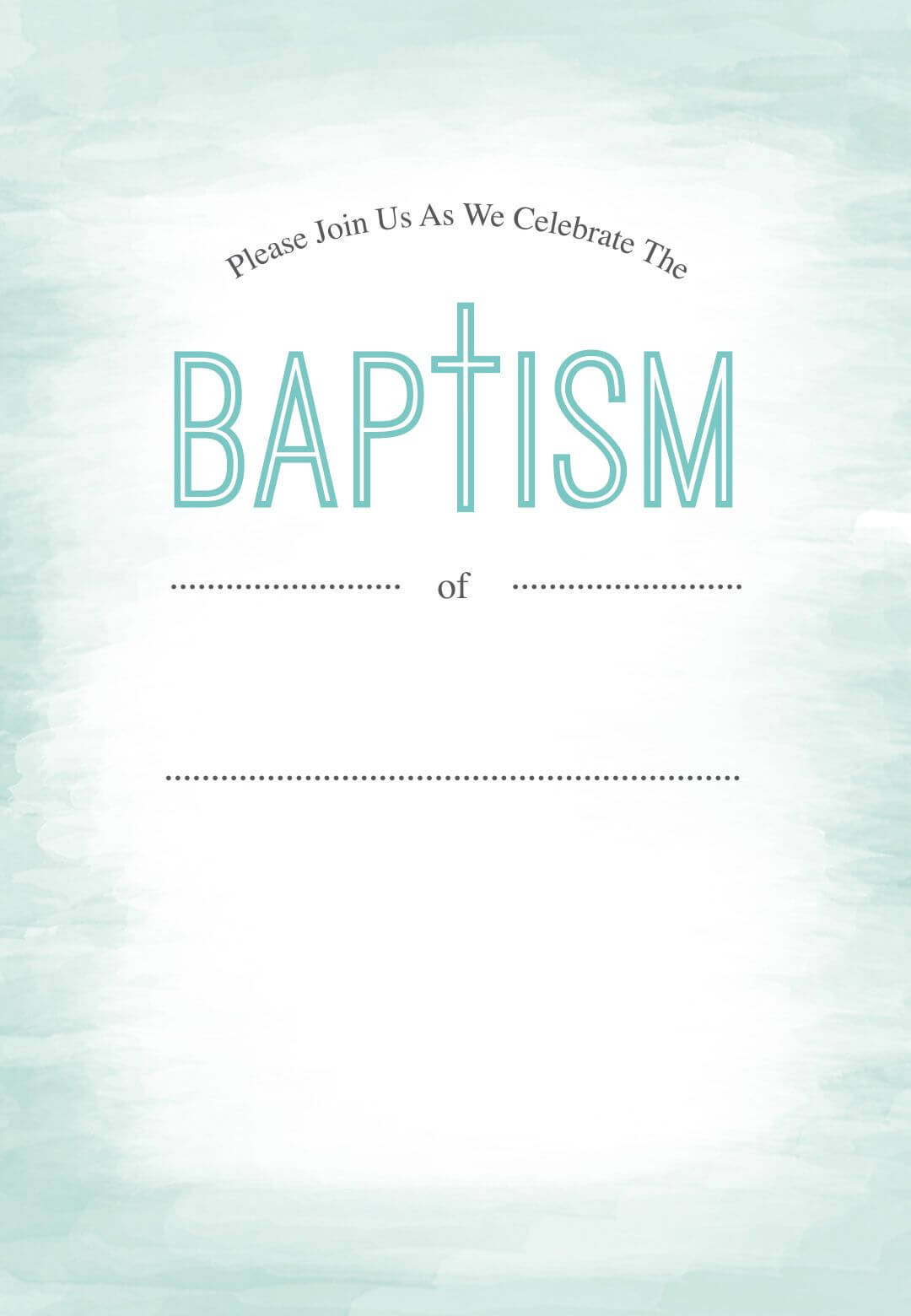 005 Free Baptism Invitation Templates Template Ideas With Regard To Blank Christening Invitation Templates