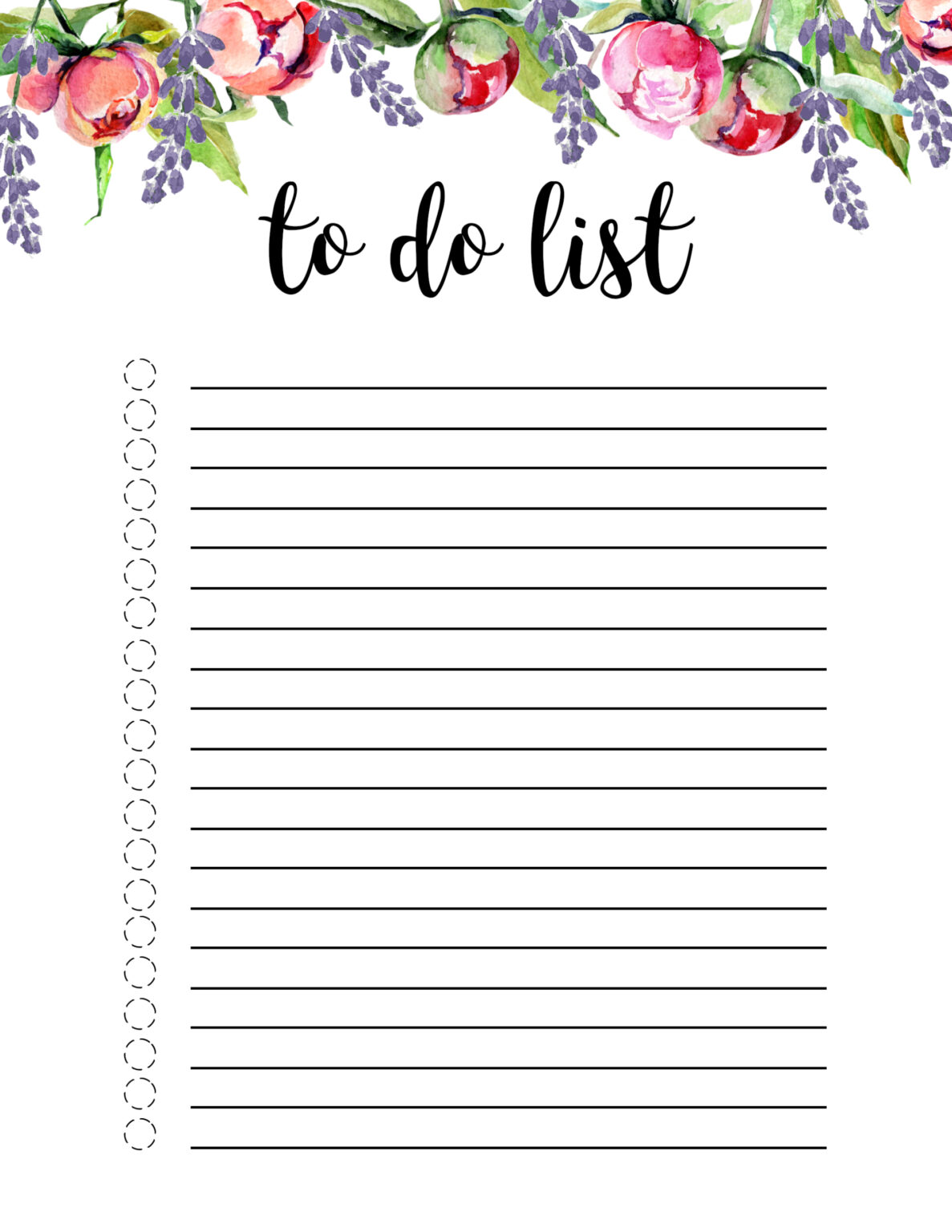 to do list template word free download