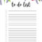 005 Printable To Do List Template Ideas Best Free For Word In Blank To Do List Template