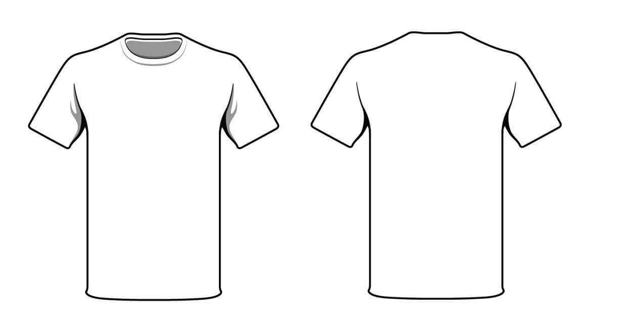 006 Blank Tee Shirt Template T Shirts Vector Beautiful Ideas Intended For Blank Tshirt Template Pdf
