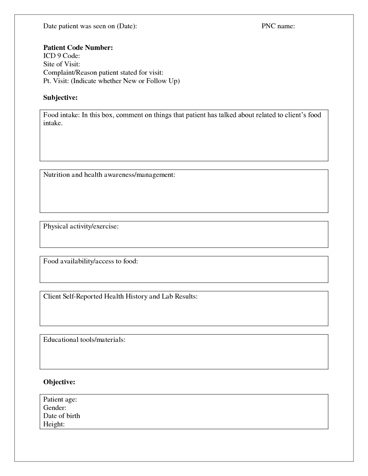 006 Template Ideas Blank Soap Note 395020 Staggering Nurse Inside Blank ...