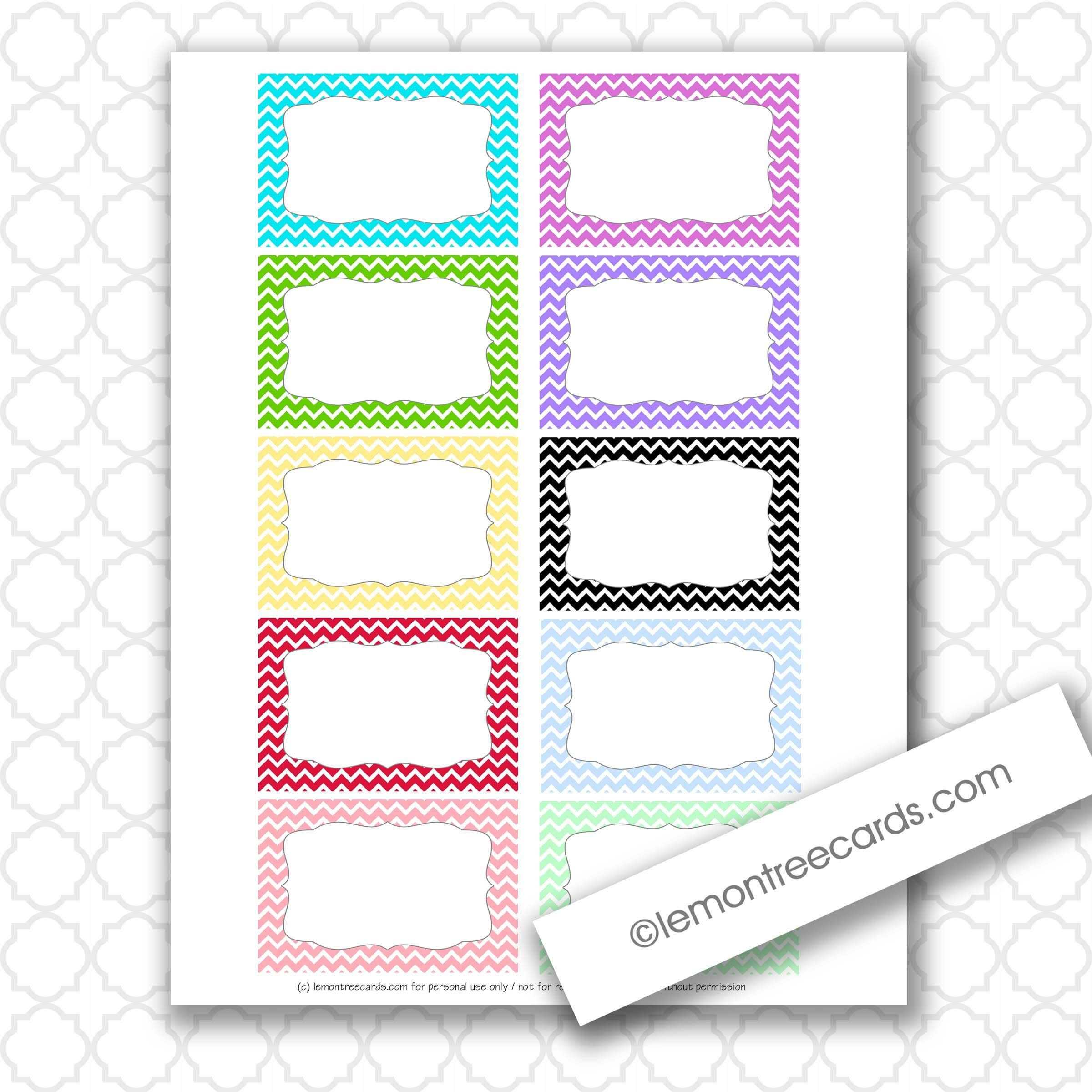 Free Index Card Template