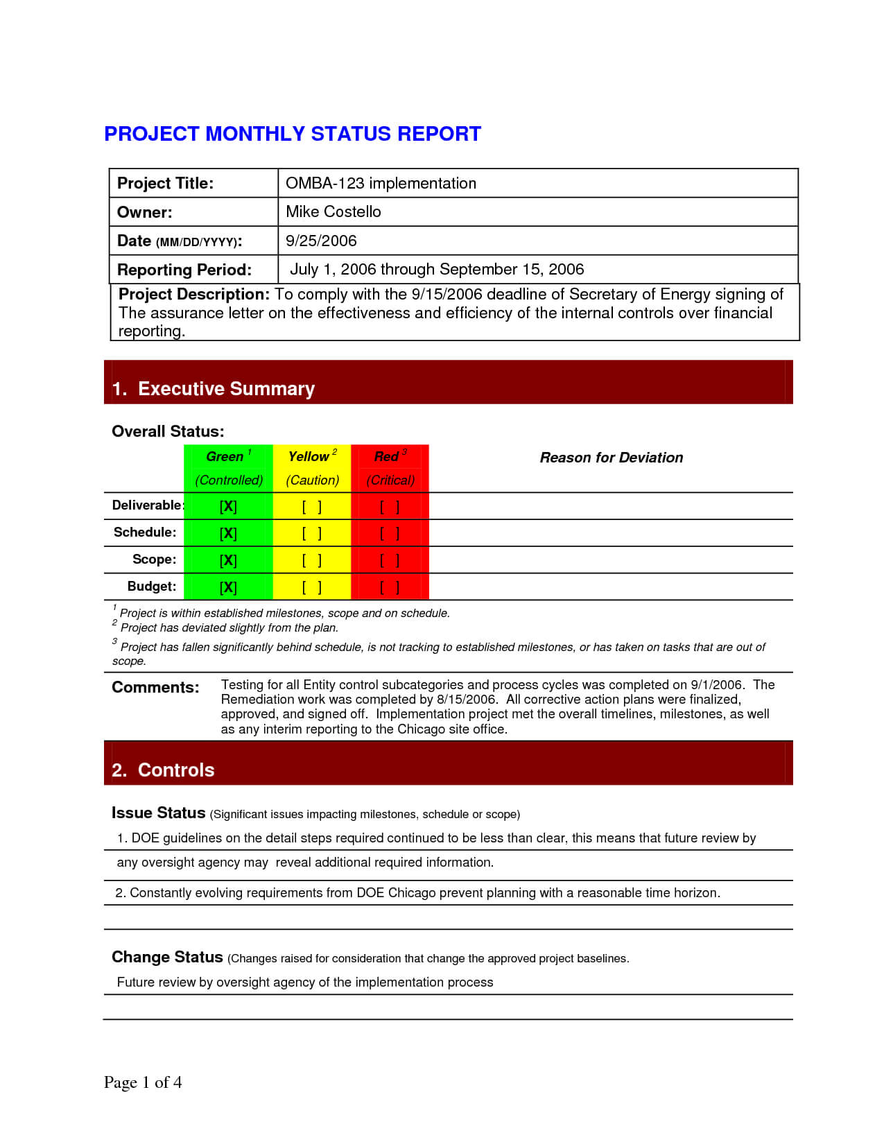 007 Project Status Report Template Excel Monthly Agile With Project