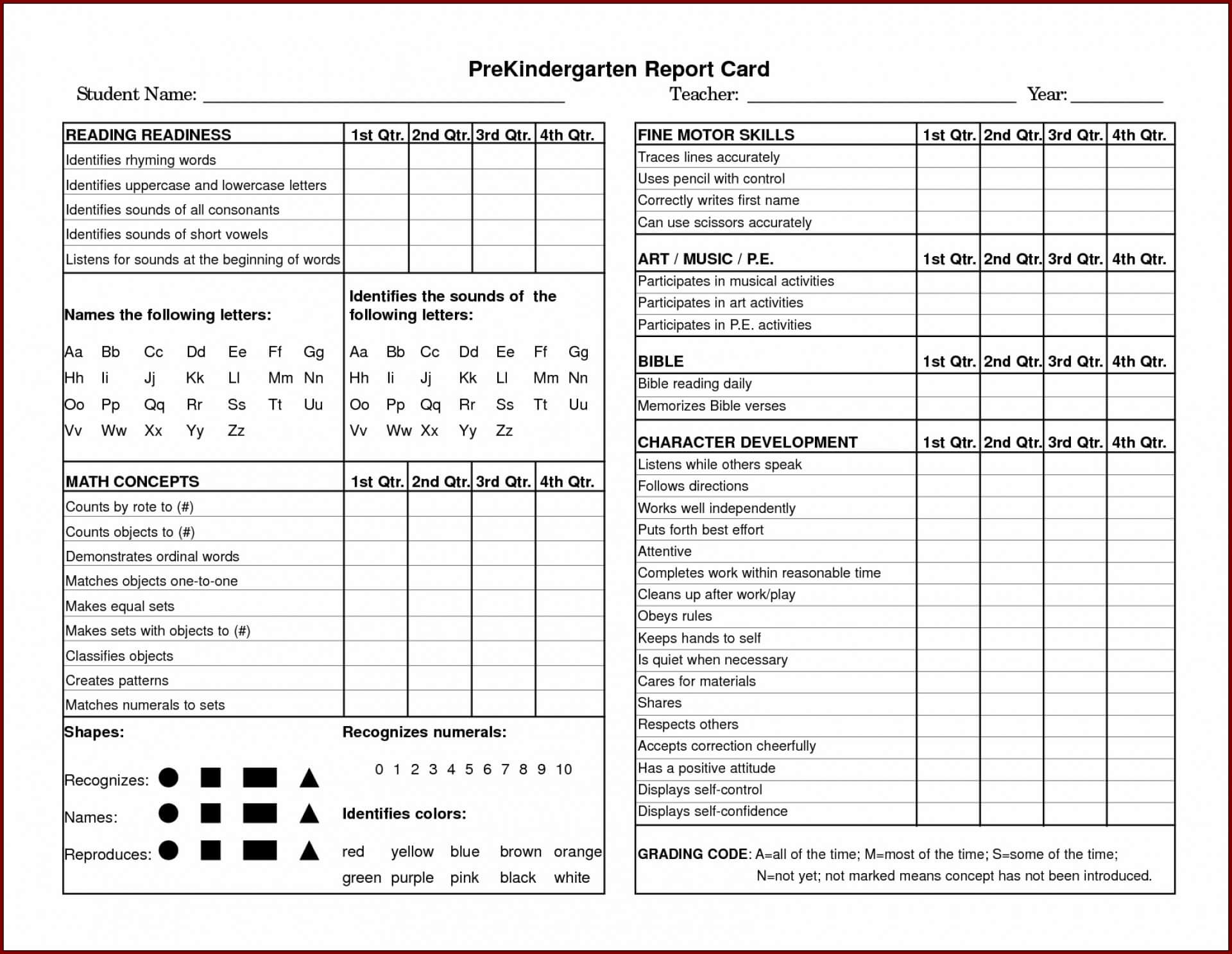 007 Template Ideas Homeschool Report Card Breathtaking Free For Character Report Card Template