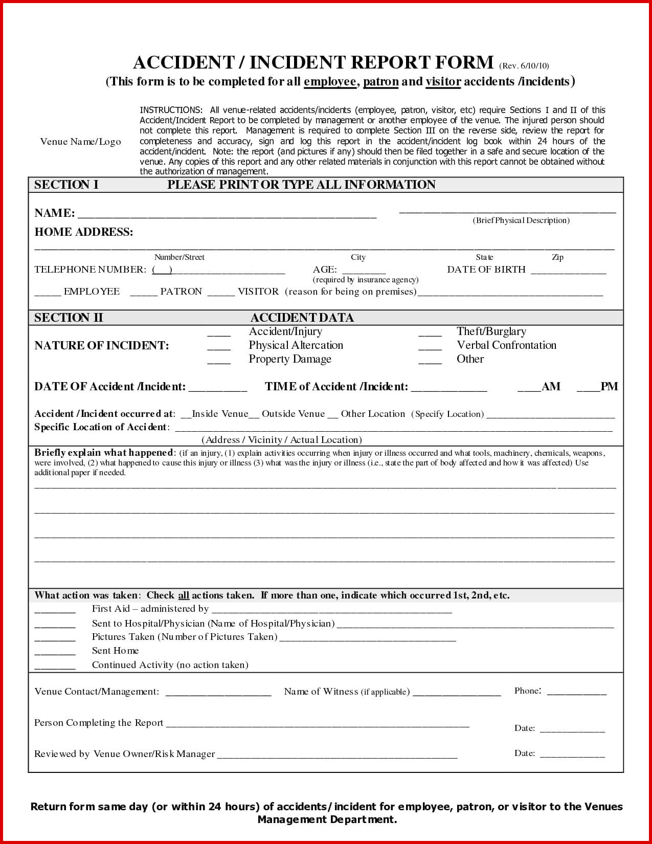 008 20Form For Accident Incident Report Karis Sticken Co With Regard To First Aid Incident Report Form Template