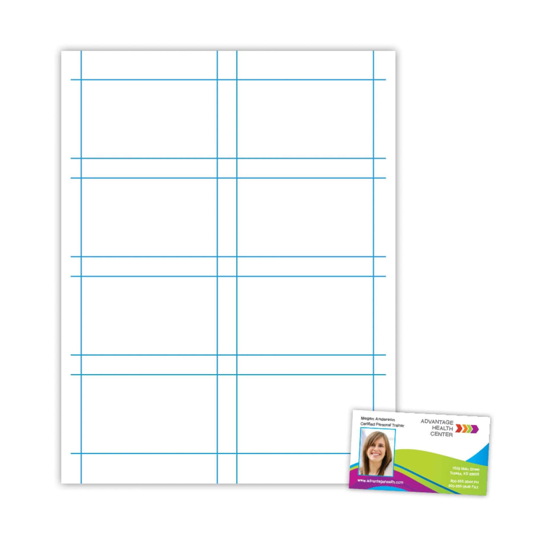 Blank Printable Business Cards