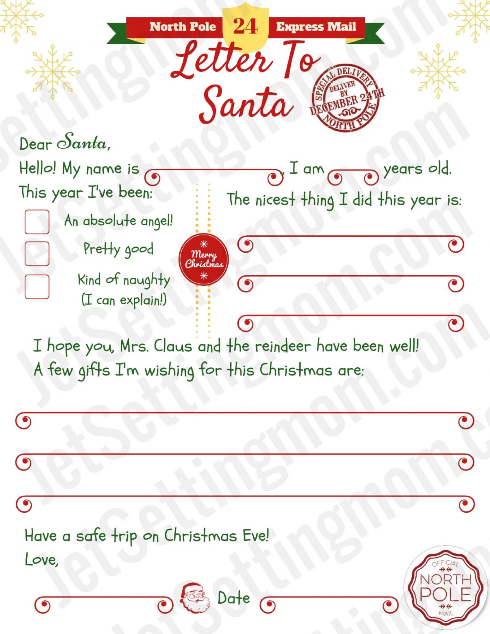 008 Blank Letter From Santa Template Word Ideas Free For Blank Letter 