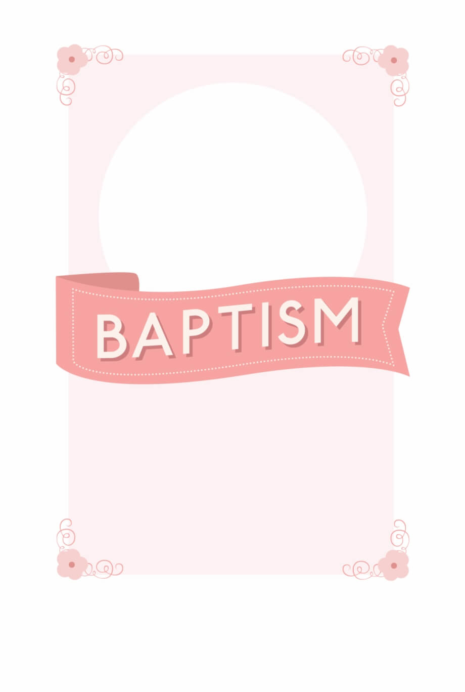 008 Free Baptism Invitation Templates Template Ideas 1508436 Regarding Christening Banner Template Free