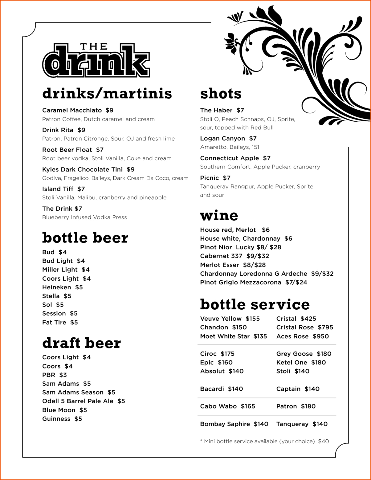 008 Template Ideas Drink Menu Microsoft Word Impressive Inside Cocktail 