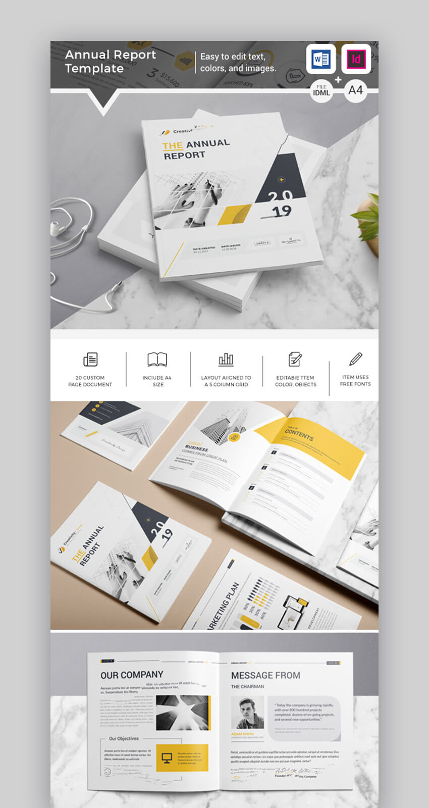 009 Annual Report Template Ideas Free Indesign Templates Pertaining To Free Annual Report Template Indesign