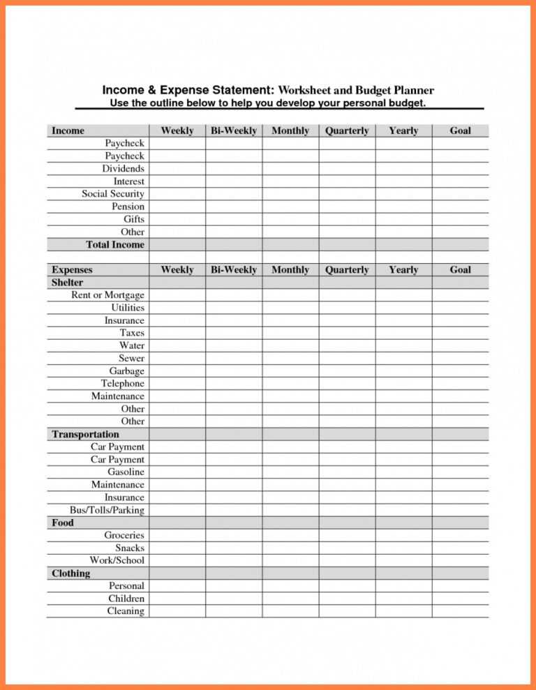 Monthly Financial Report Template