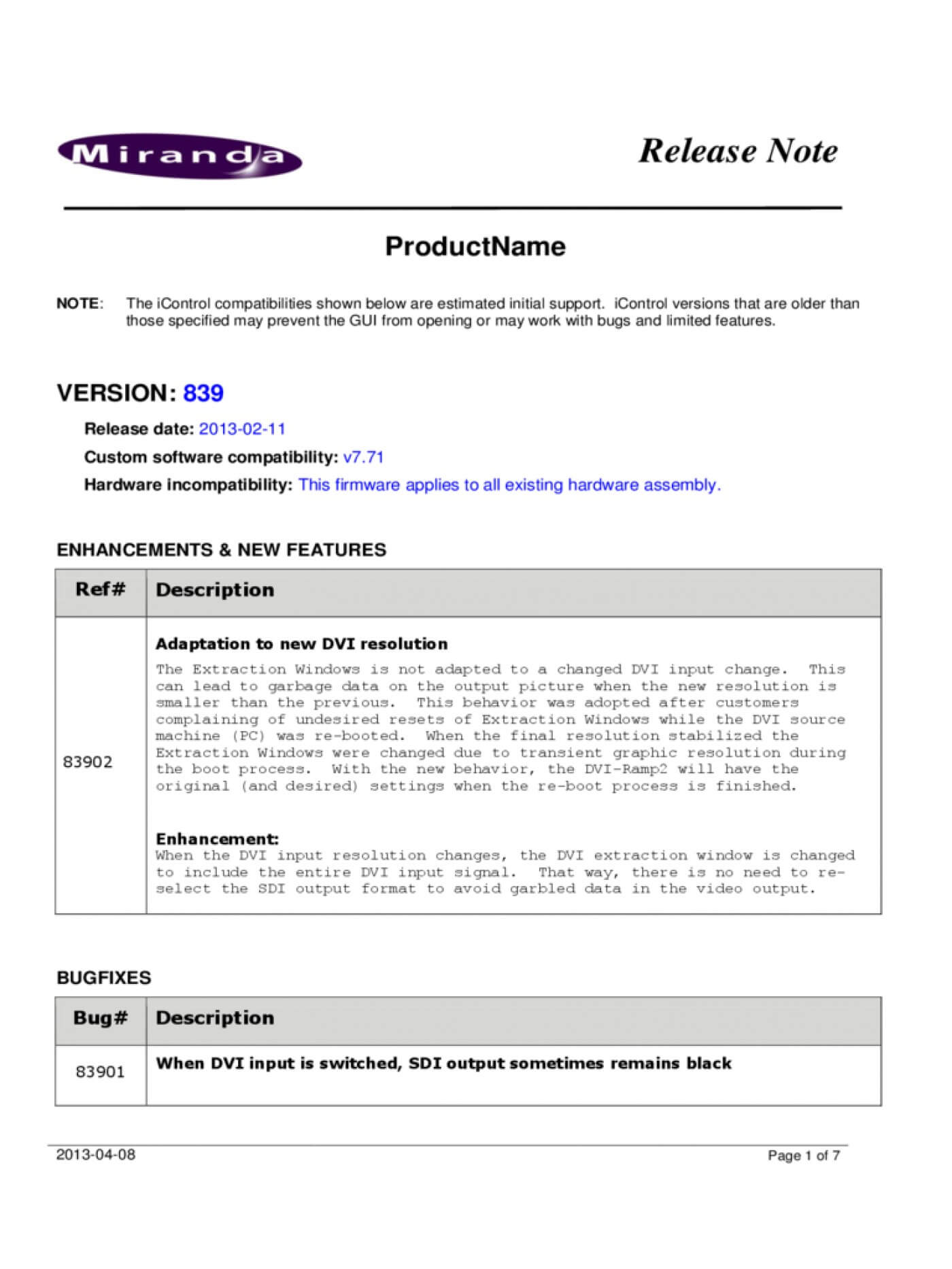 010 Software Release Notes Template Ideas For Software Release Notes Template Word