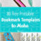011 Free Printable Bookmark Templates To Make Template With Free Blank Bookmark Templates To Print