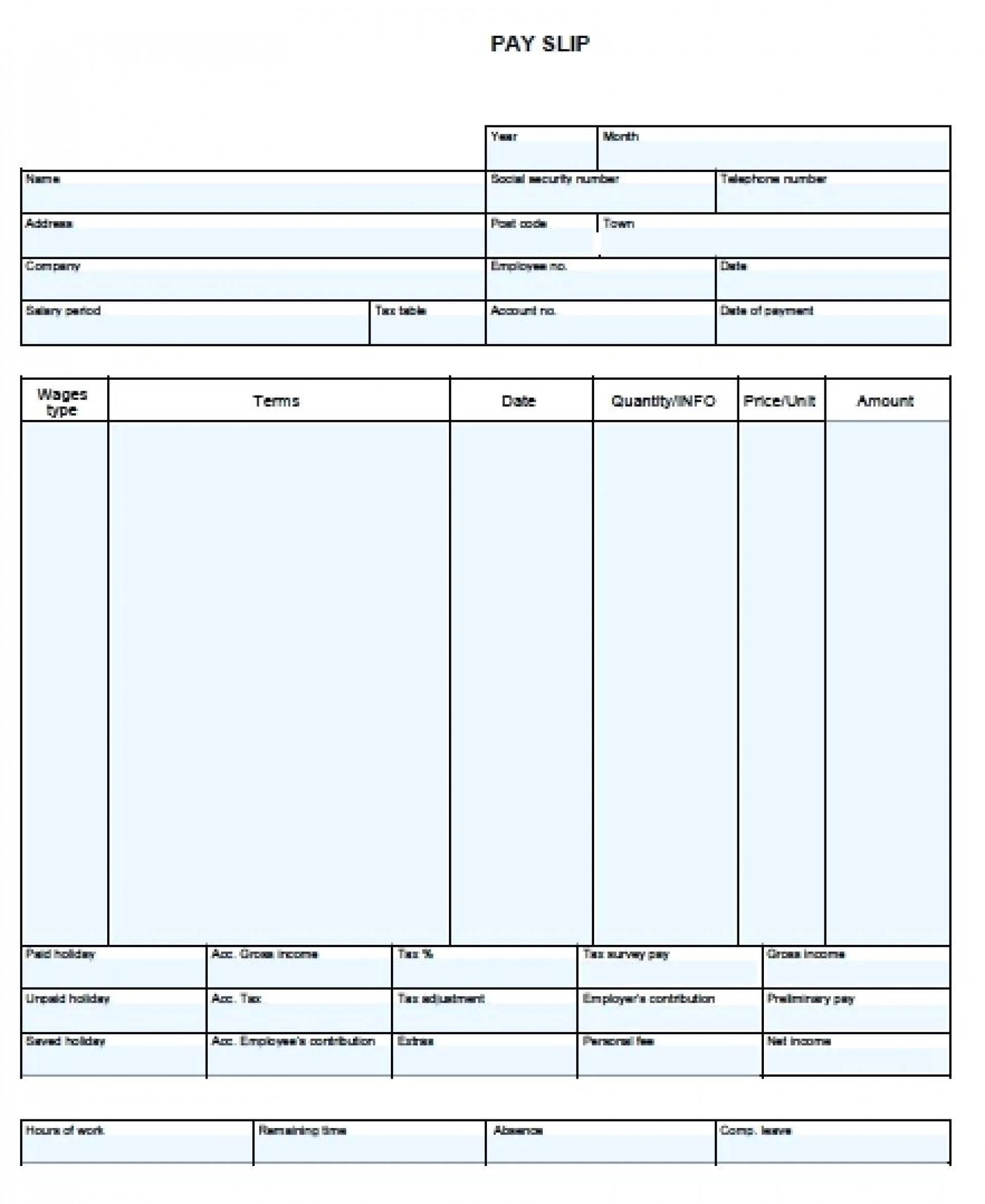 012 Free Blank Pay Stub Template Downloads Check 1920X2347 In Blank Pay Stubs Template