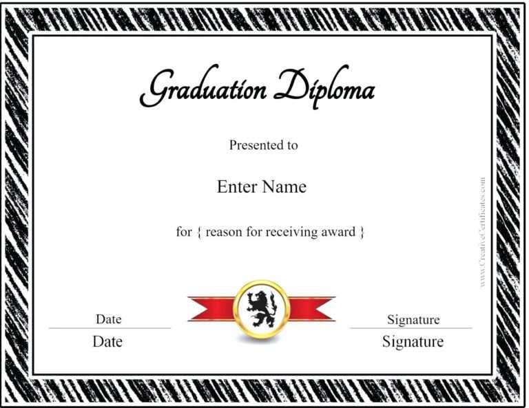 012 Free Printable Diploma Template Ideas Best Of Graduation For Blank ...