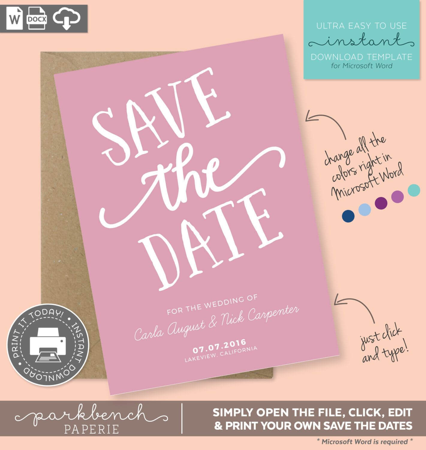 012 Save The Date Template Word Ideas Remarkable Birthday Pertaining To Save The Date Template Word