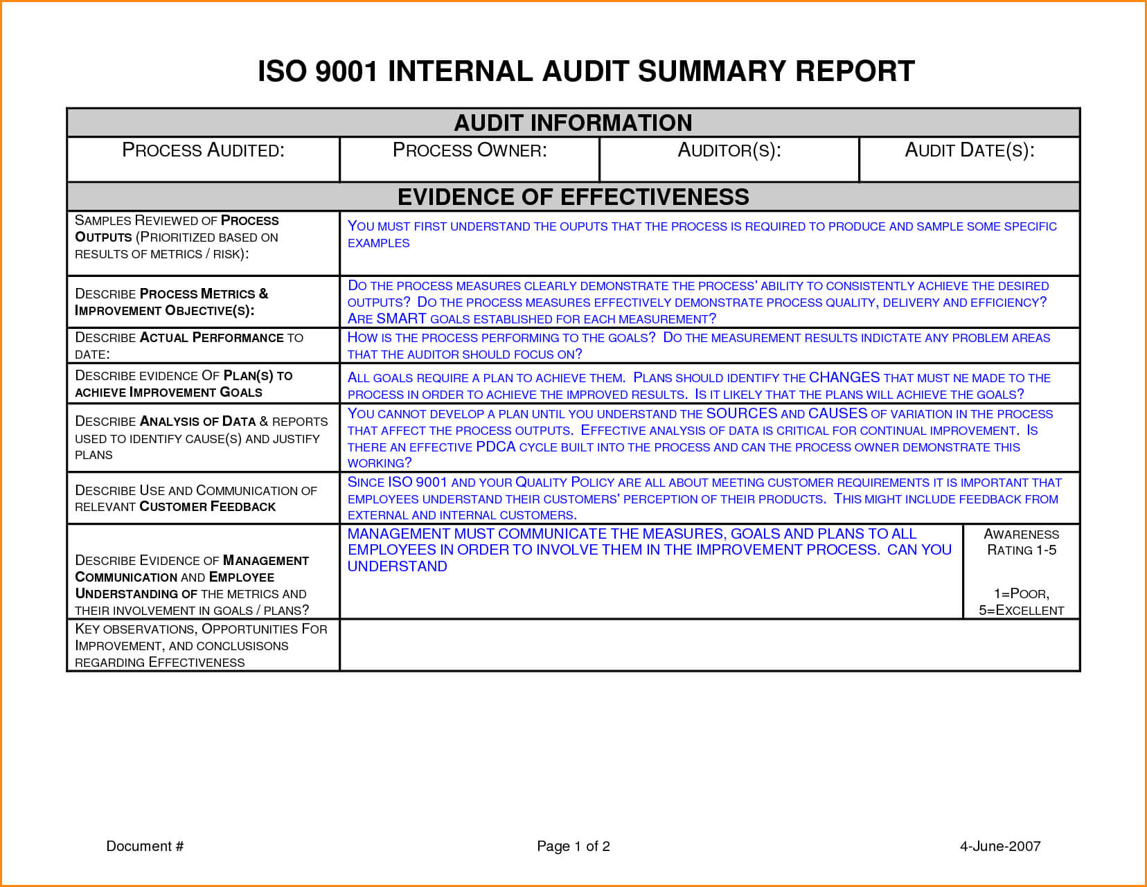 012 Template Ideas Internal Audit Report Sample Unbelievable In Iso 9001 Internal Audit Report Template