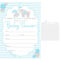 013 Baby Shower Invitation Blank Templates Boy Template Intended For Blank Elephant Template