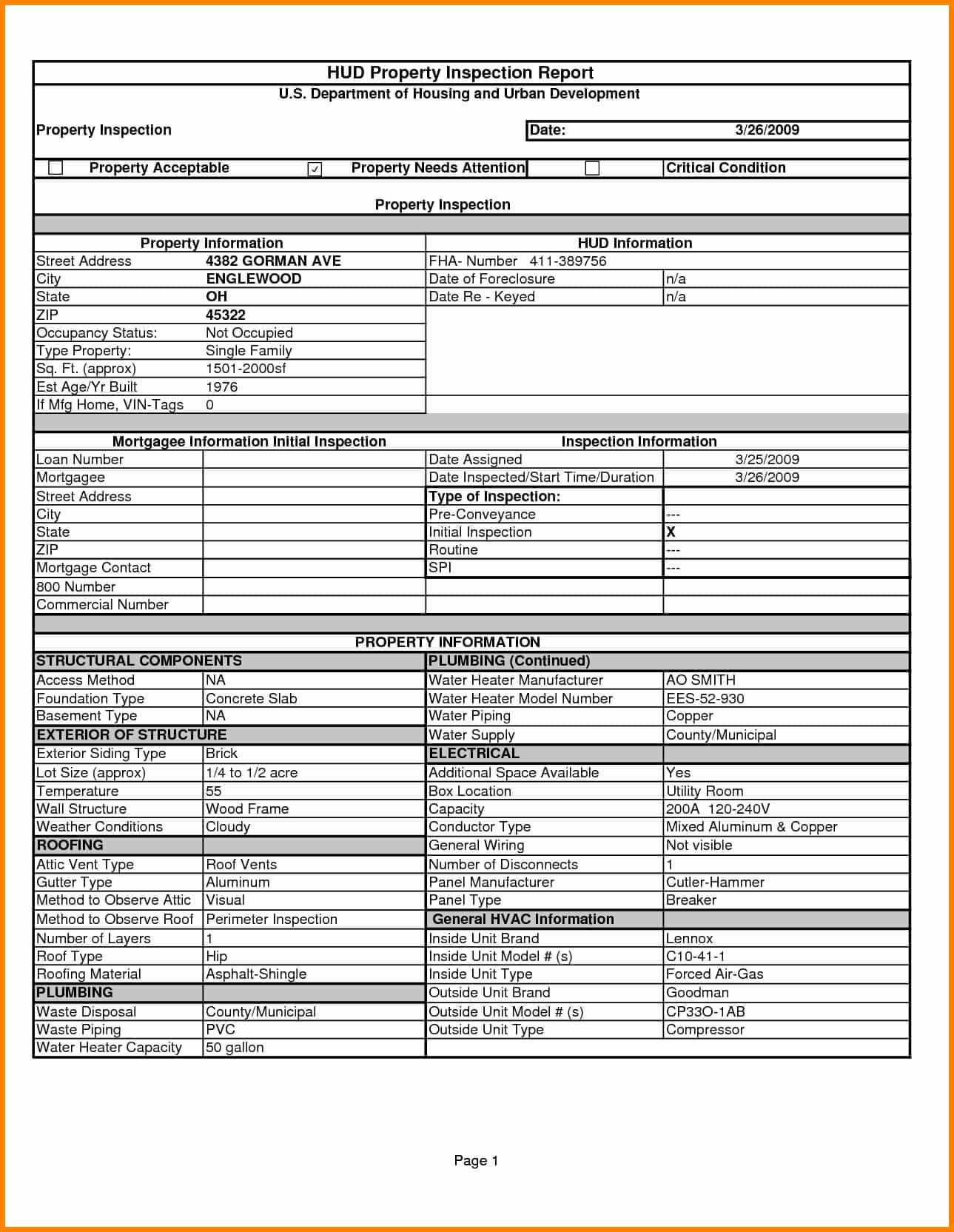 013 Home Inspection Checklist Templates Report Template Free Within Home Inspection Report Template Free