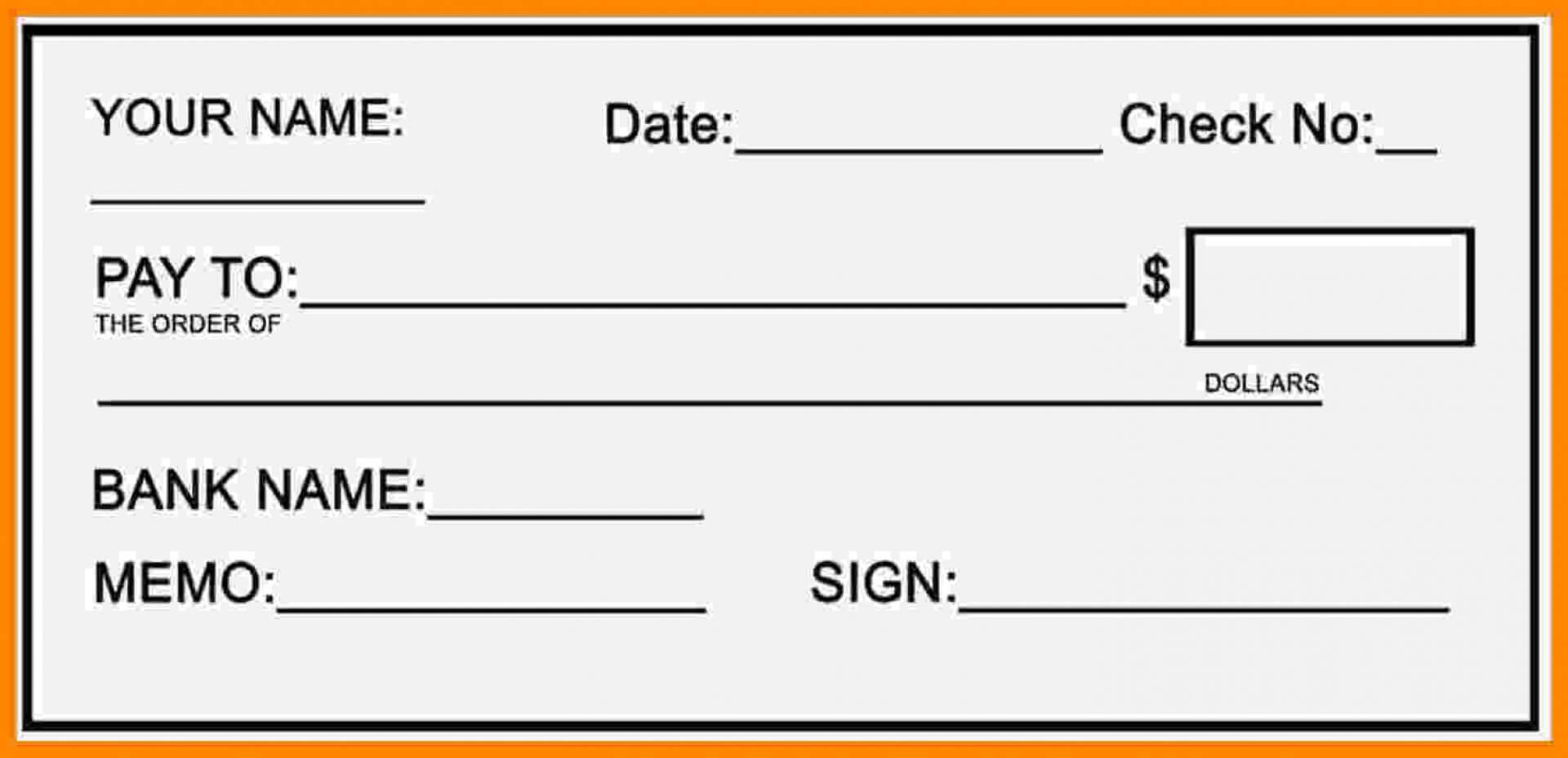 014 Free Blank Business Check Template Good Of Dummy Cheque Pertaining To Blank Check Templates For Microsoft Word