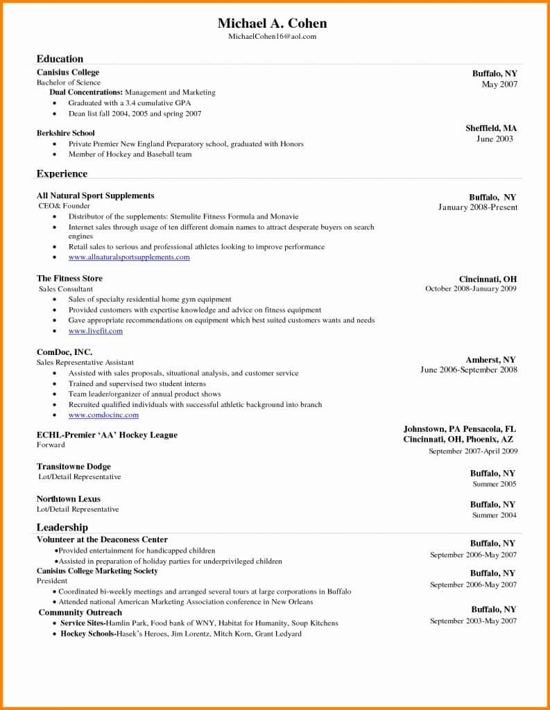 016 College Student Resume Template Microsoft Word Free With College Student Resume Template Microsoft Word