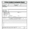 017 Vehicle Accident Report Form Template Uk 20Employee20Nt With Regard To Health And Safety Incident Report Form Template