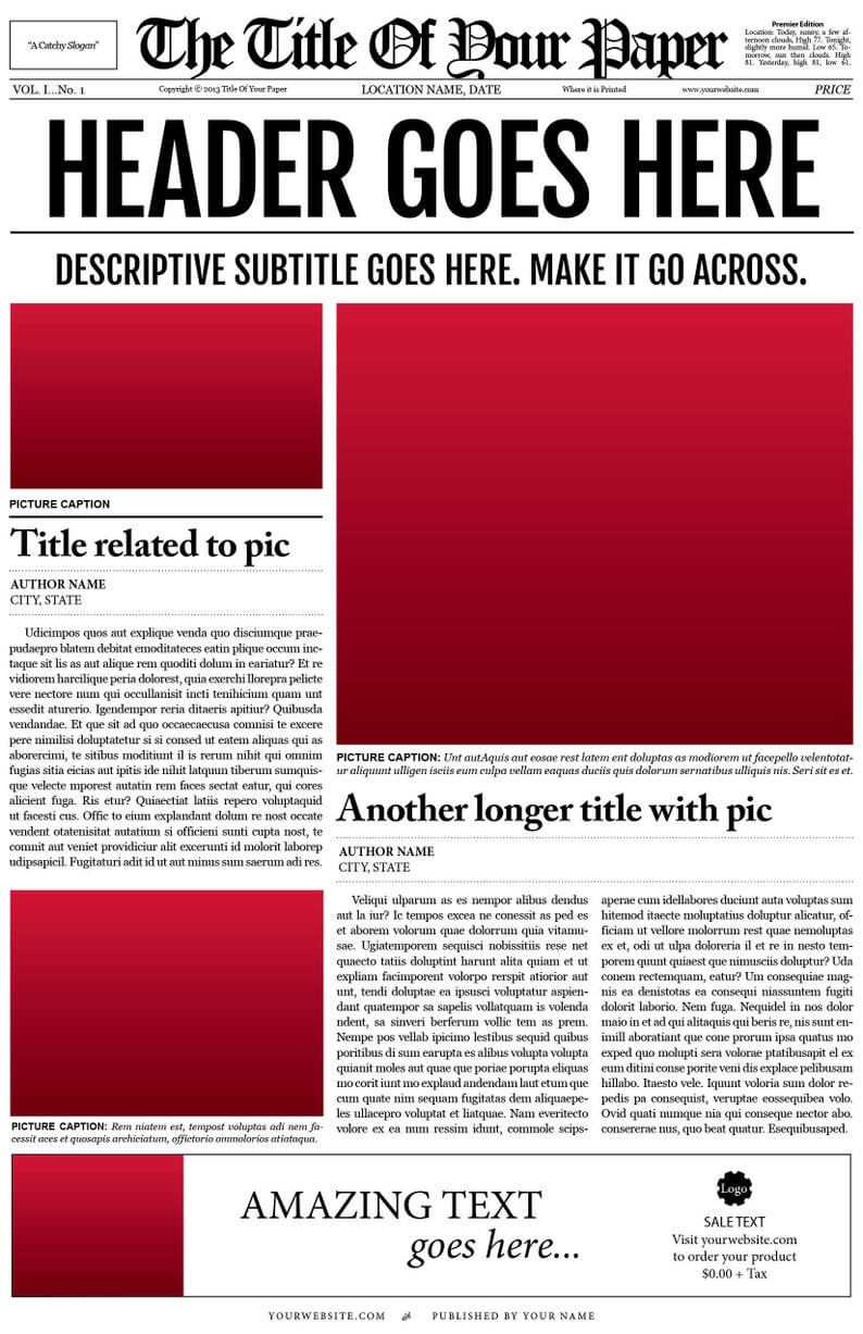 018 Free Newspaper Template For Word Ideas Microsoft Il Inside Blank Newspaper Template For Word