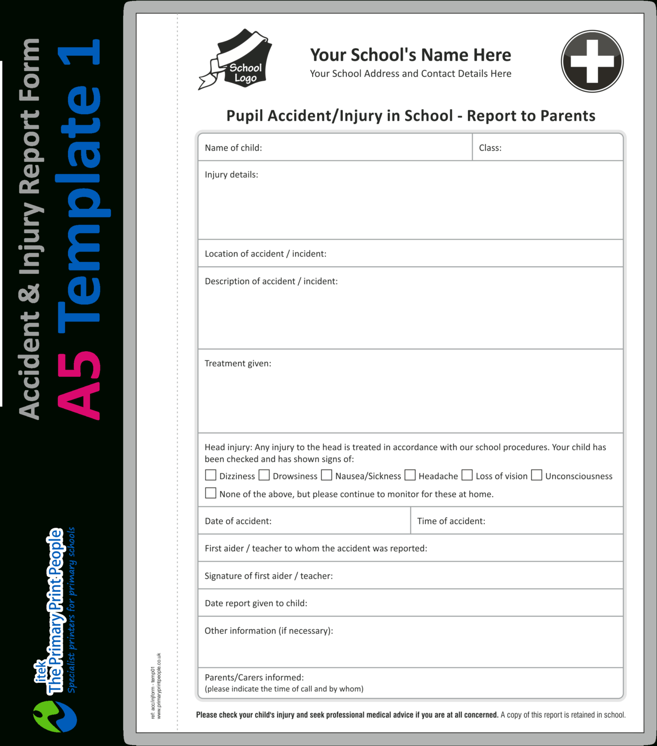 Incident log template word image