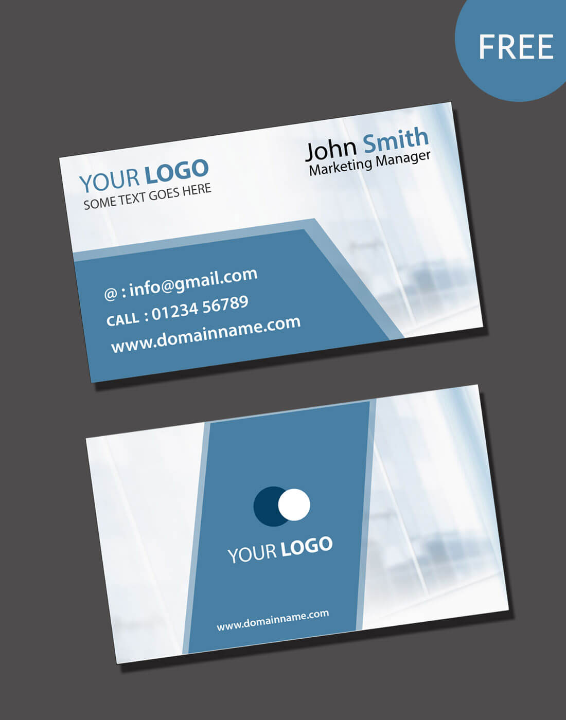 020 Free Blank Business Card Templates Psd Template Download Pertaining To Blank Business Card Template Download