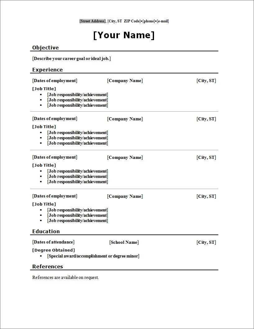 020 Free Cv Templates Microsoft Word With Picture Template Pertaining To Free Printable Resume Templates Microsoft Word