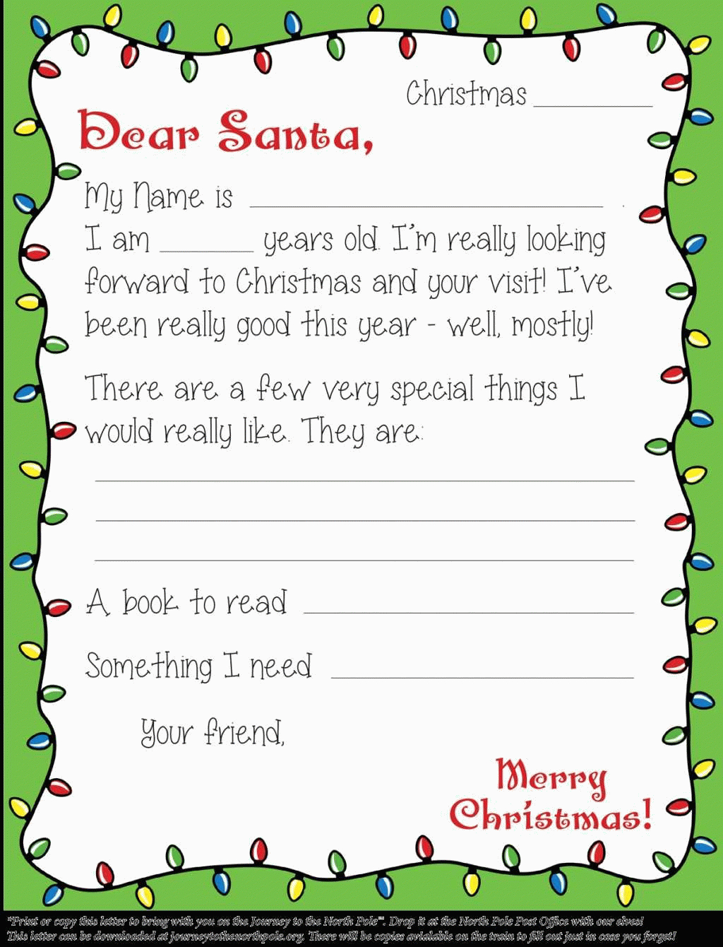 020 Template Ideas Blank Letter From Santa Pdf Send Free Inside Blank Letter From Santa Template