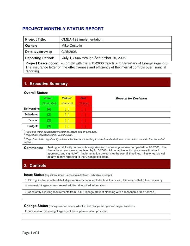 020 Template Ideas Project Status Report Excel Remarkable In Testing Daily Status Report Template