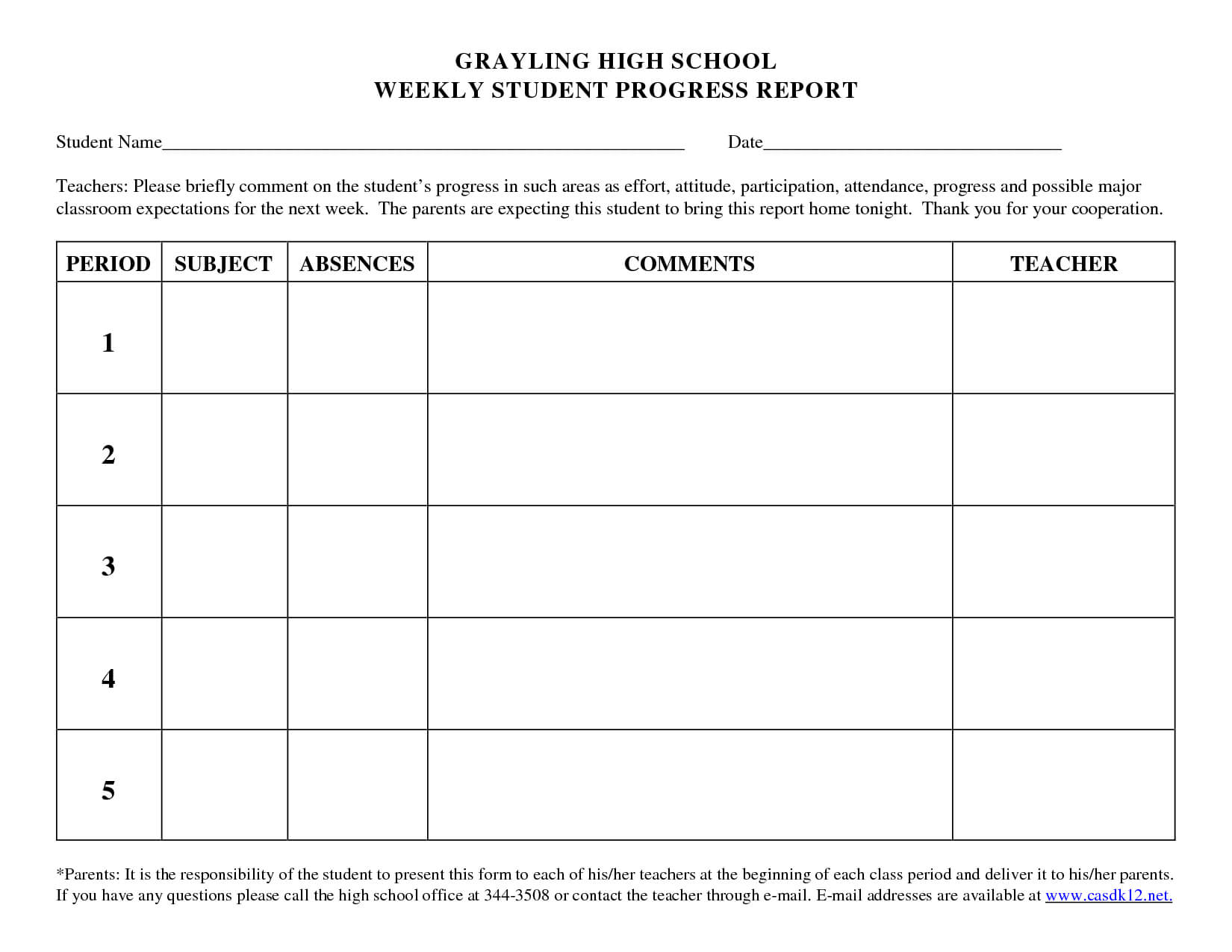 020 Template Ideas Student Progress Report School 412698 Regarding School Progress Report Template