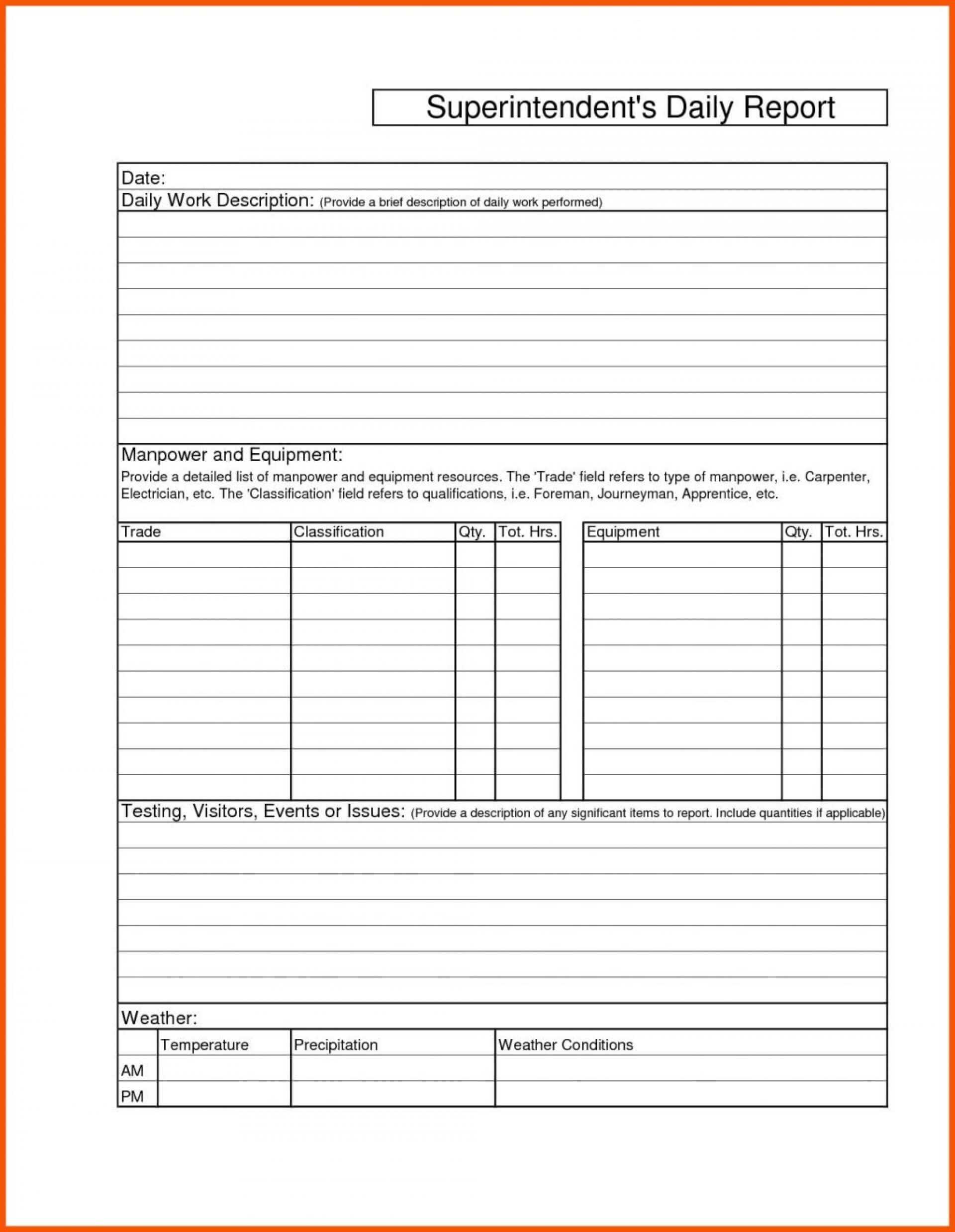 021 Template Ideas Daily Work Report Format In Excel Regarding Rma