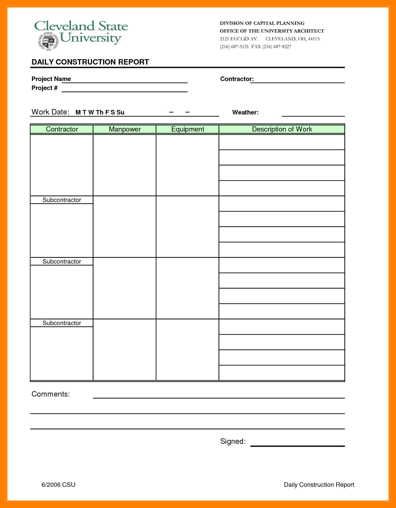 022 Construction Daily Report Template Free Ideas Excel New With Regard To State Report Template