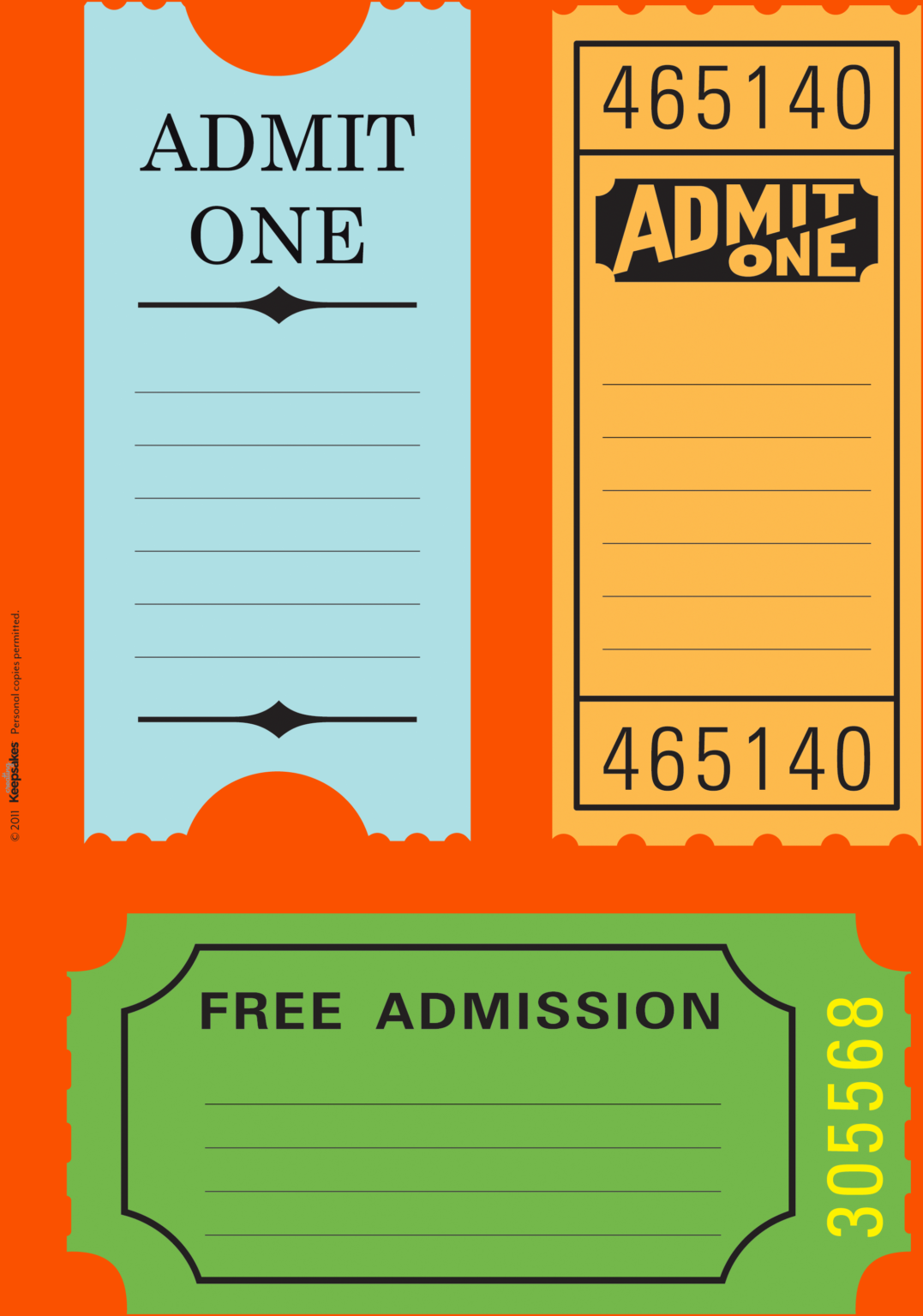 Canvas Prints Ticket Template