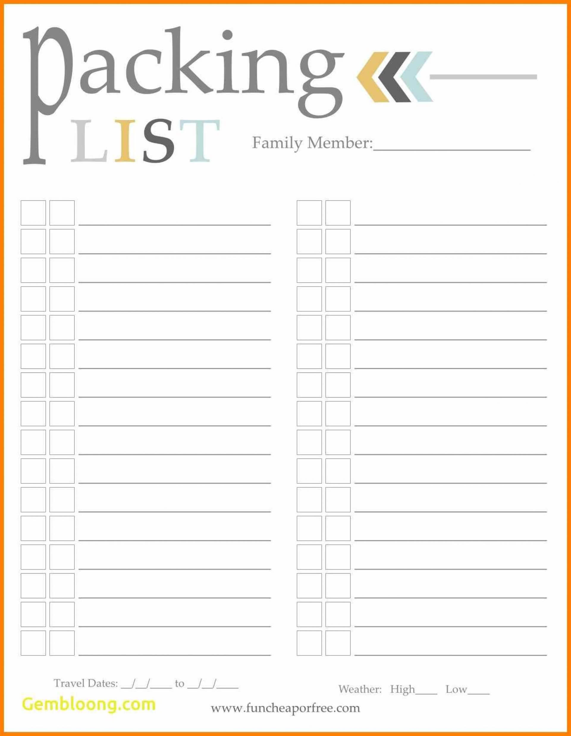025 Template Ideas Packing List Generator Excel Someka Ss05 Throughout Blank Packing List Template