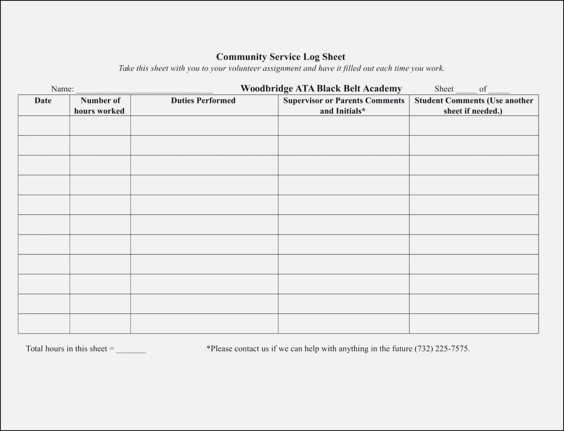 025 Volunteer Sign Up Form Template Sheet Templates Ideas For Community Service Template Word