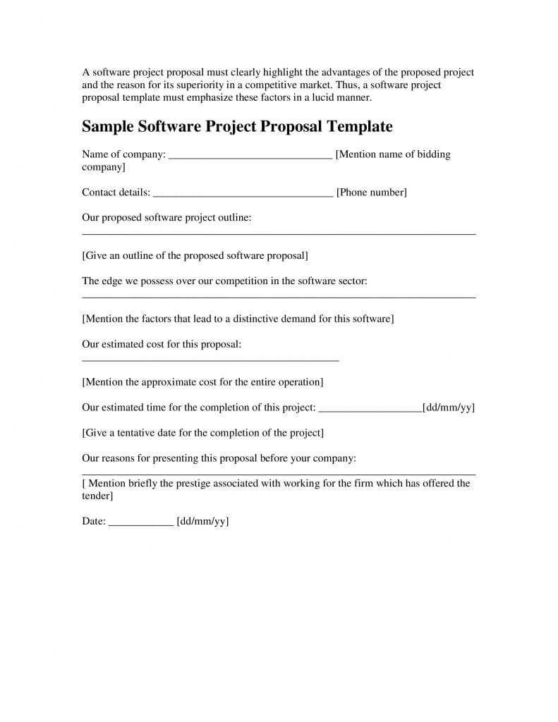 026 Sample Software Project Proposal Template Word Ideas Within Software Project Proposal Template Word