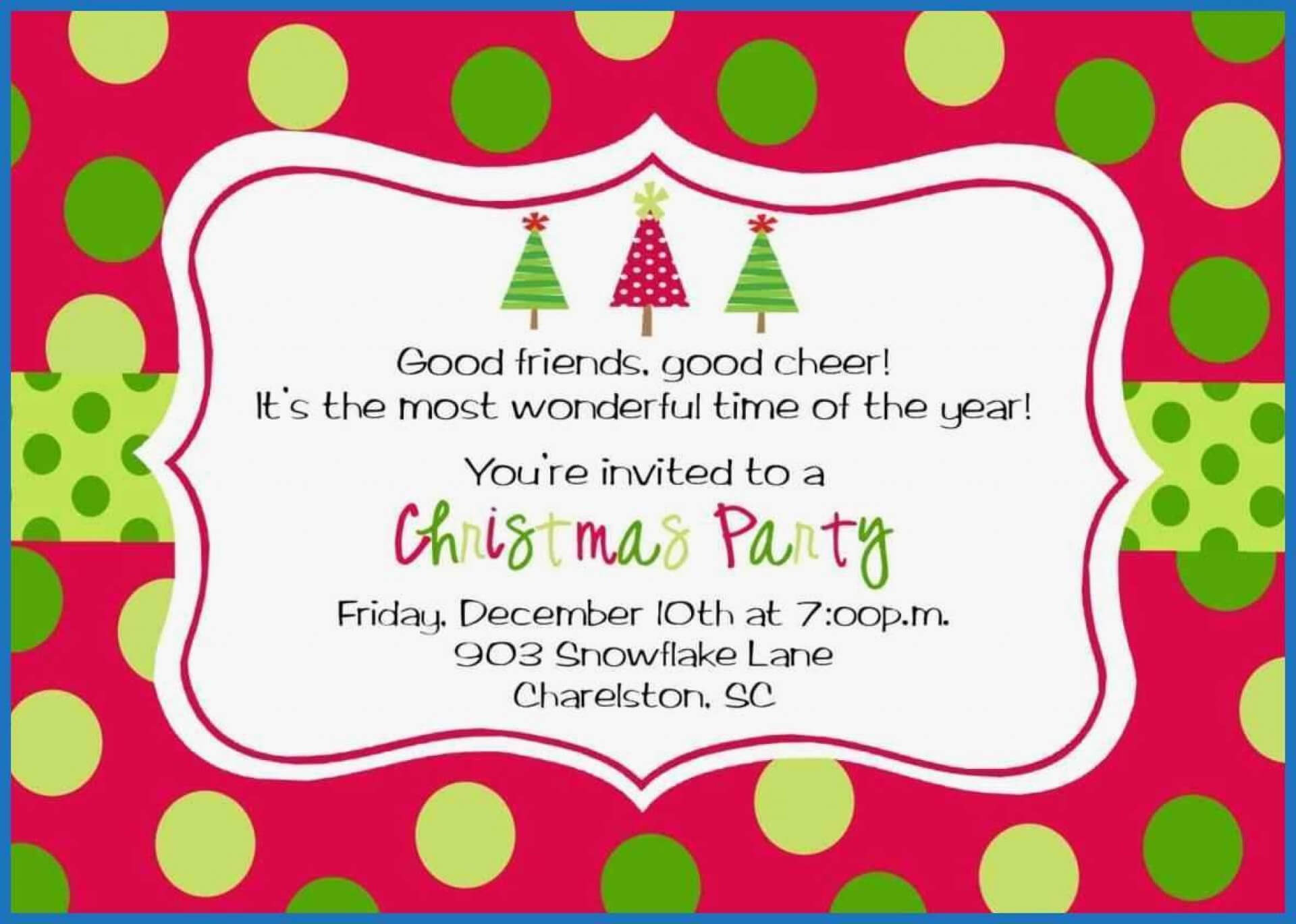 027 Free Christmas Party Invitations Templates Template Throughout Free Christmas Invitation Templates For Word
